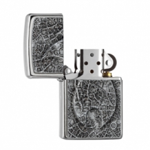 Zippo aansteker Flame Leaf voorzien van 3D embleem