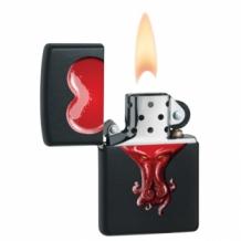 Zippo aansteker Octopus Heart zwart