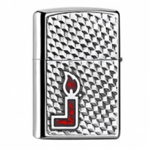 Zippo aansteker Zi double emblem achterzijde