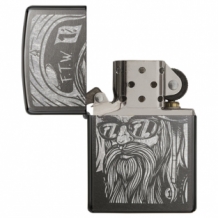 Zippo aansteker Beard Biker open