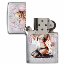 Zippo aansteker Pink Party open