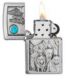 Zippo Wolf pack Emblem aansteker