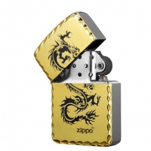 Zippo aansteker Golden Dragon Replica 1941 open