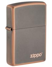 Zippo Rustic Bronze With Zippo Logo
