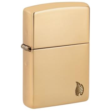 Zippo Armor Case Brass with Flame aansteker