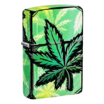 Zippo Glowing Cannabis Design aansteker